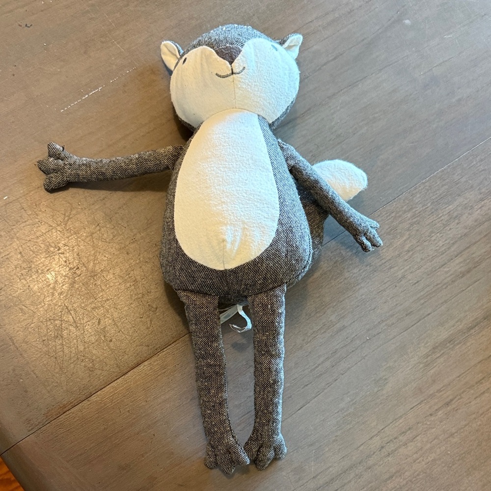 Cloud Island Textured Gray Plush fox
